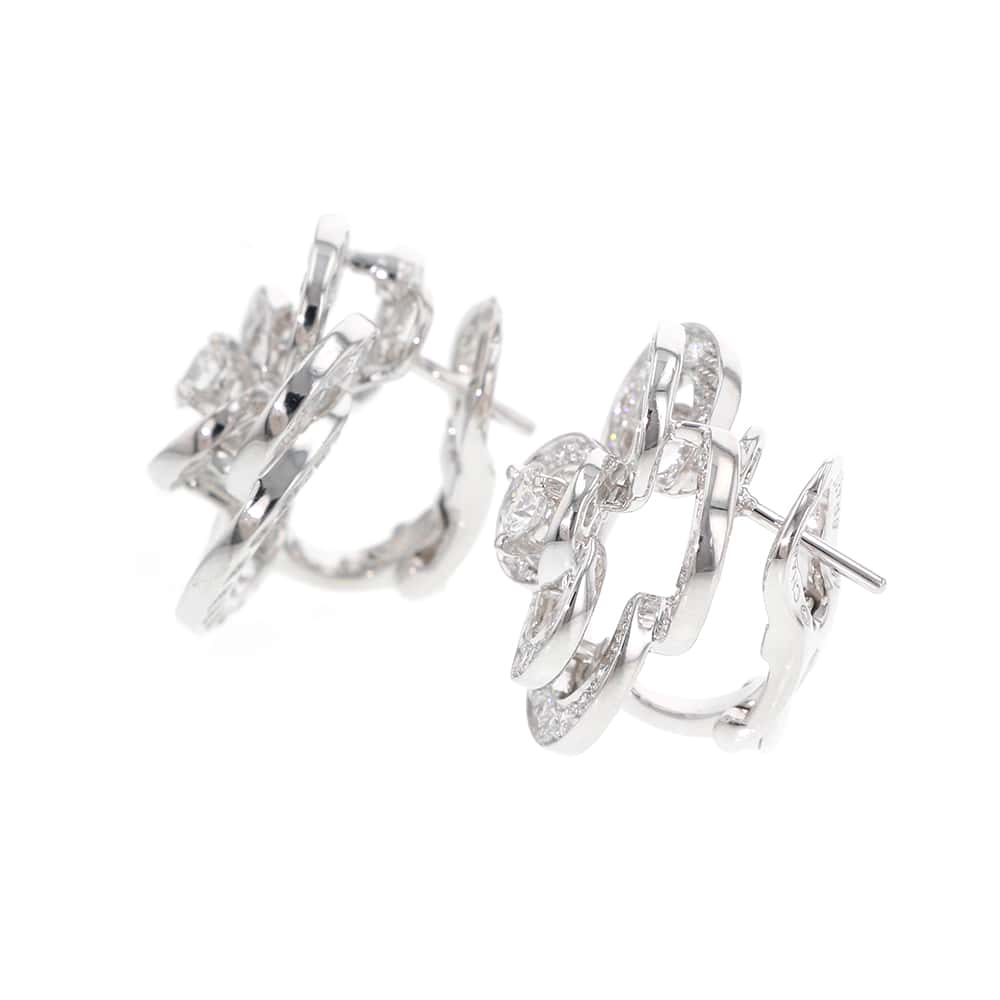 CHANEL Camellia Collection EarringsJ2672 18K White Gold