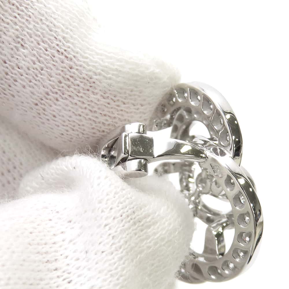 CHANEL Camellia Collection EarringsJ2672 18K White Gold