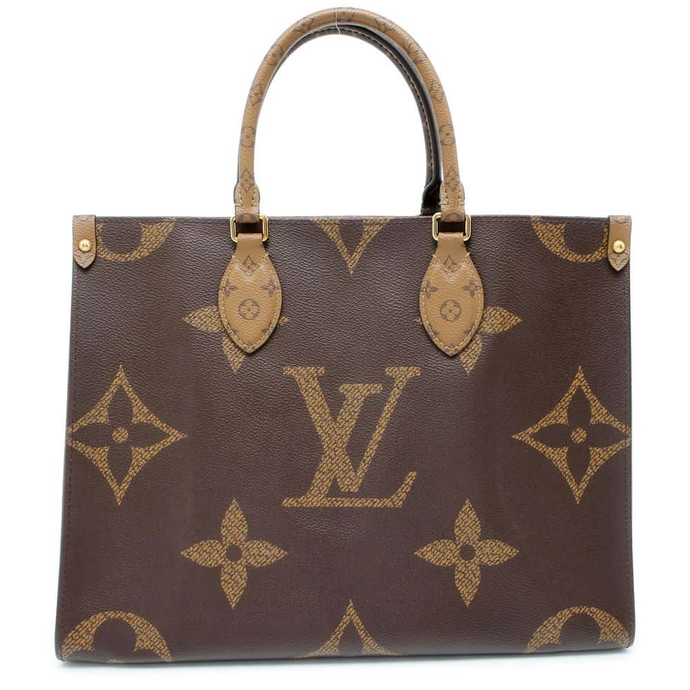 LOUIS VUITTON Onthego Red M45321 Monogram Monogram Reverse Canvas Monogram Giant Size MM