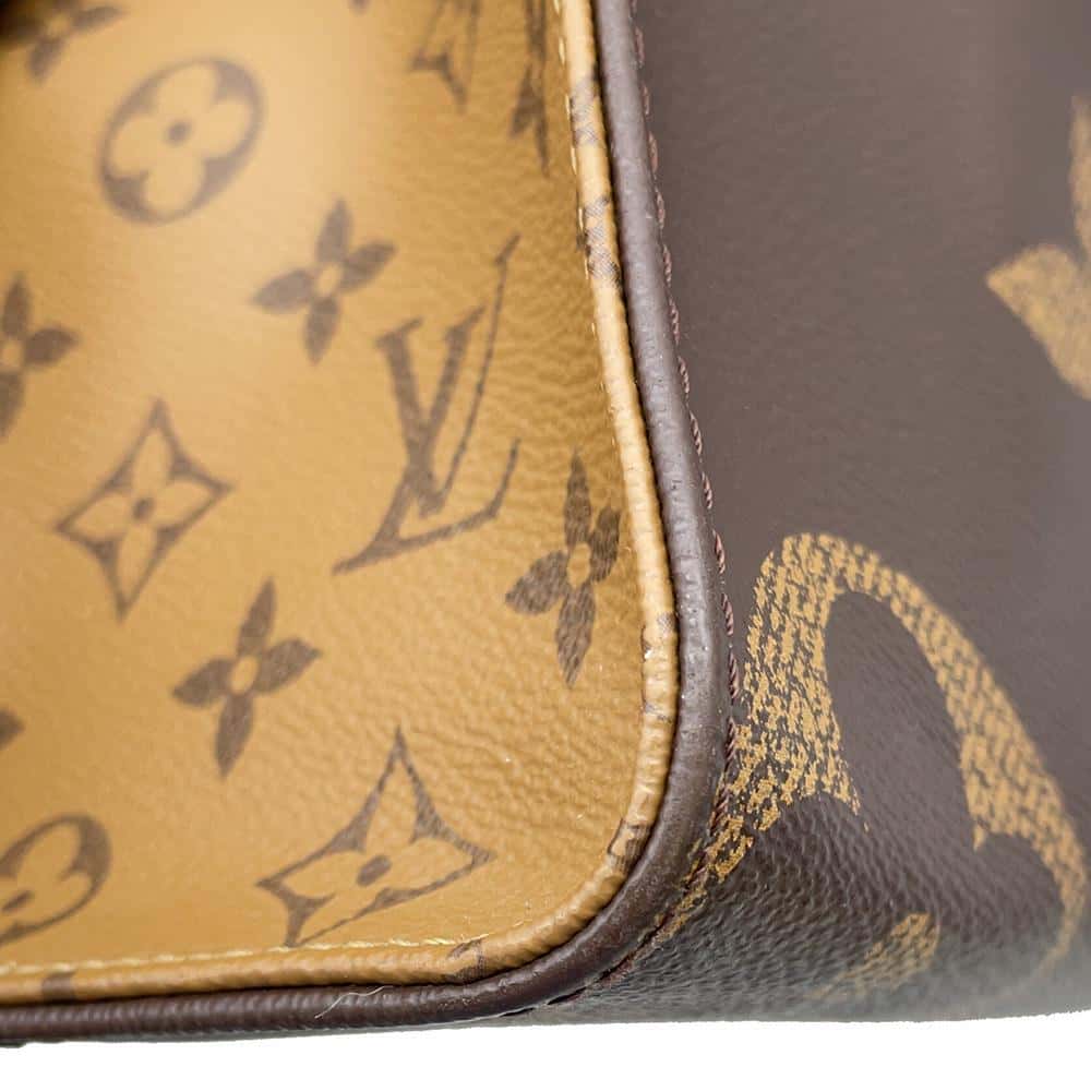 LOUIS VUITTON Onthego Red M45321 Monogram Monogram Reverse Canvas Monogram Giant Size MM