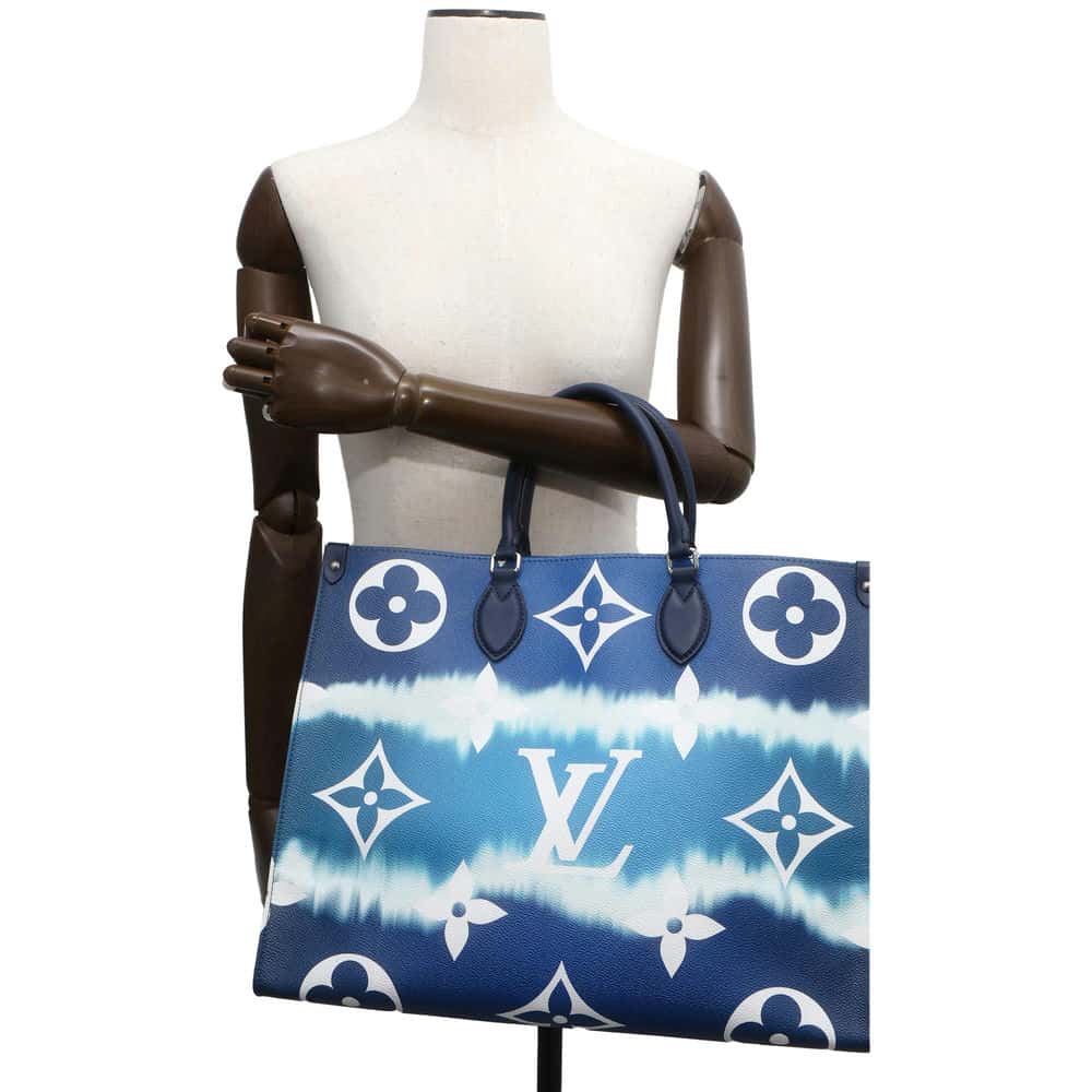 LOUIS VUITTON Onthego Blue M45120 Monogram LV Escale Size GM