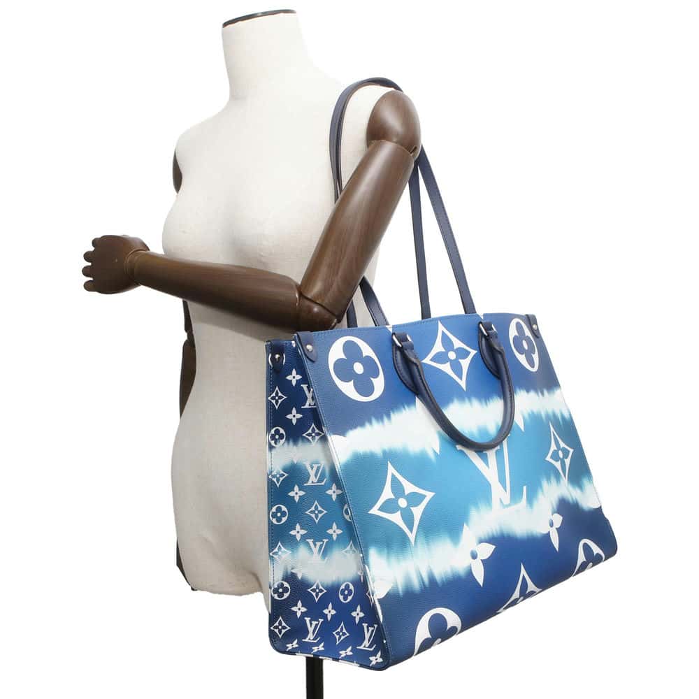 LOUIS VUITTON Onthego Blue M45120 Monogram LV Escale Size GM