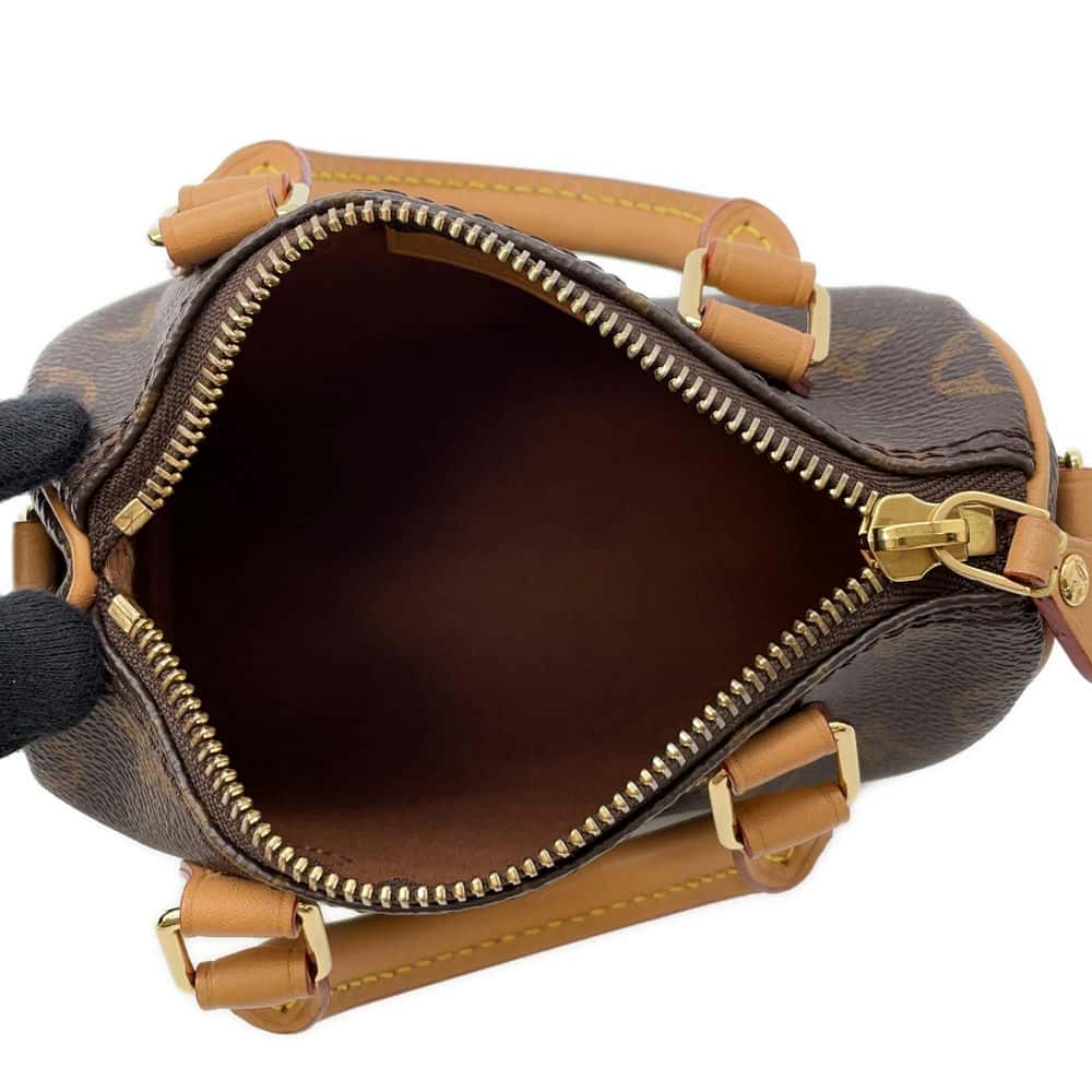 LOUIS VUITTON Nano Speedy Brown M81085 Monogram