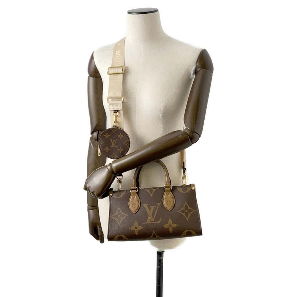 LOUIS VUITTON Onthego EW Red M46653 Monogram Reverse Canvas Monogram Giant