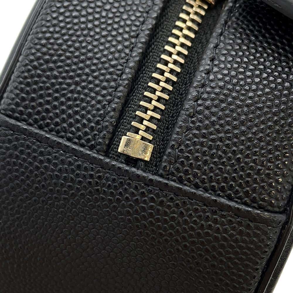 CHANEL CCFiligree Round ChainShoulder Bag BlackAP0365 Caviar Leather