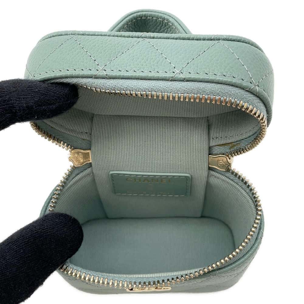 CHANEL Small Vanity Shoulder Bag GreenAP2503 Caviar Leather