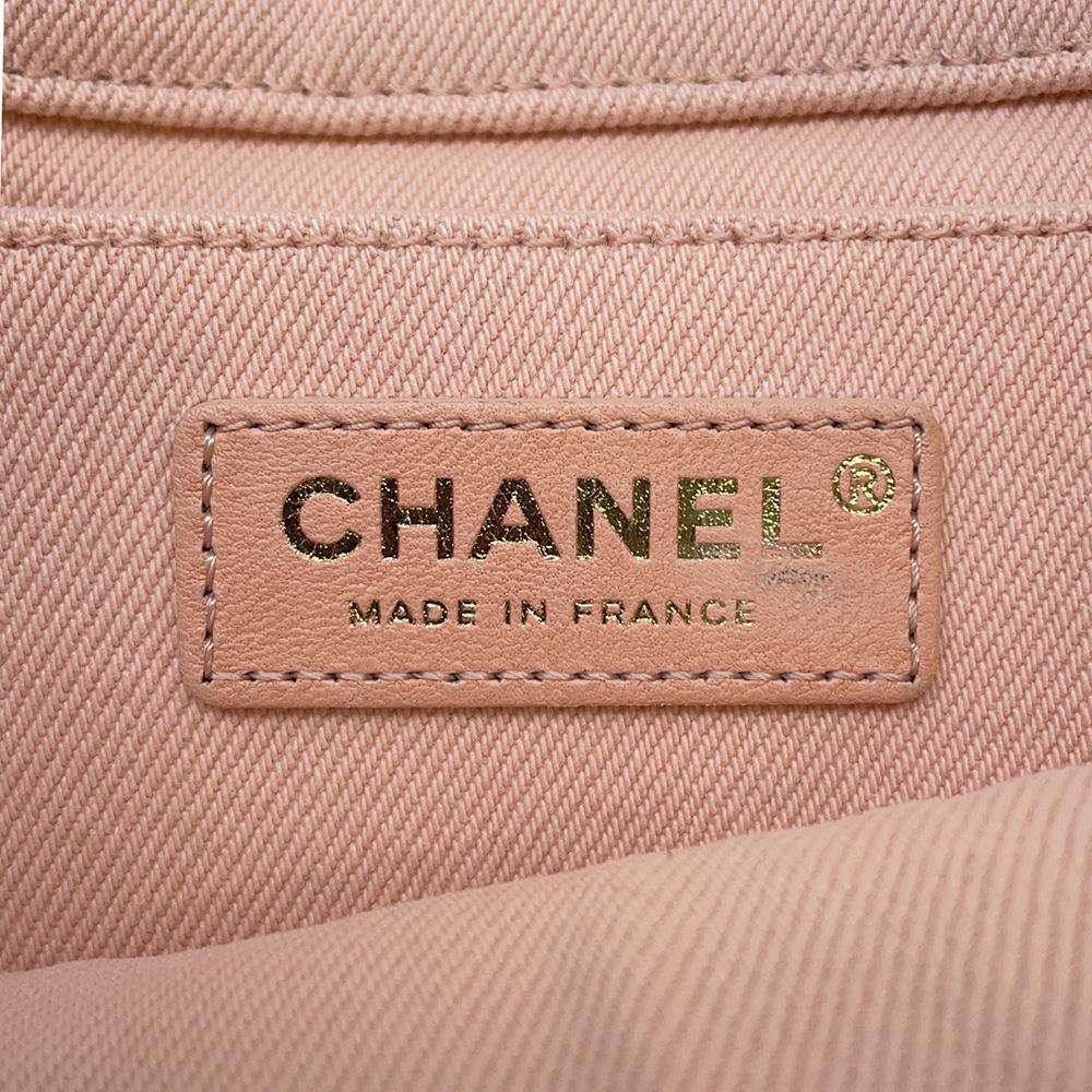 CHANEL COCO Flap ChainShoulder Bag PinkAS1595 Denim