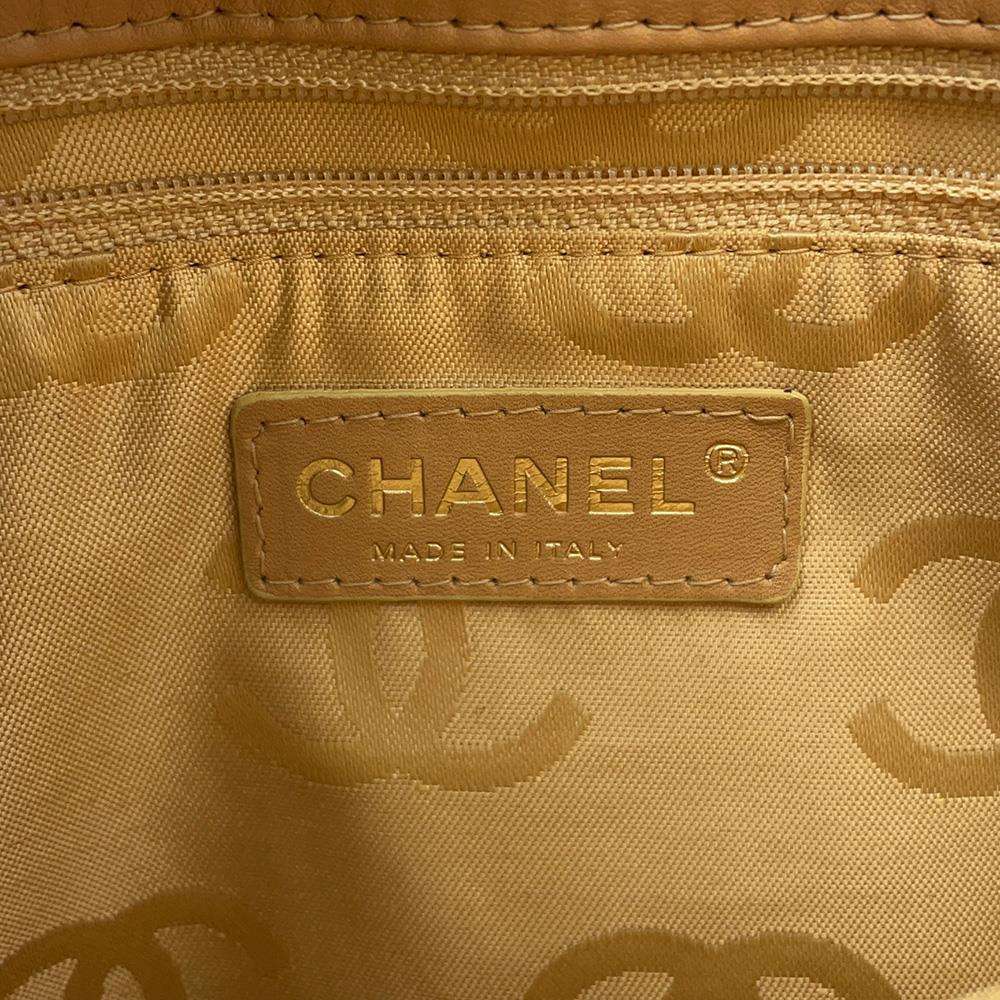 CHANEL Matelasse Wild Stitch Handbag BeigeA18126 Leather
