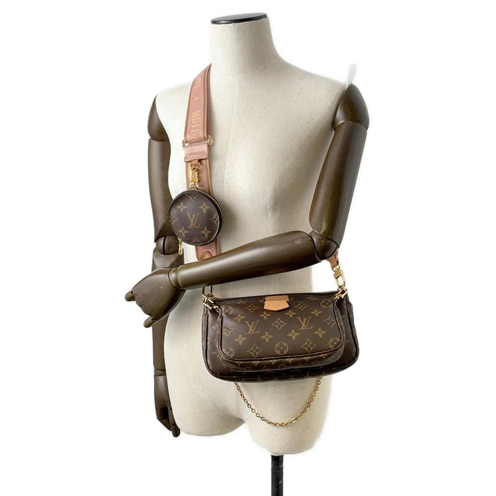 LOUIS VUITTON Multi Pochette Accessoires Rose claire M44840 Monogram
