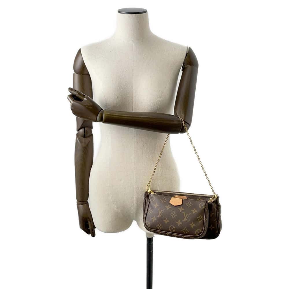 LOUIS VUITTON Multi Pochette Accessoires Rose claire M44840 Monogram