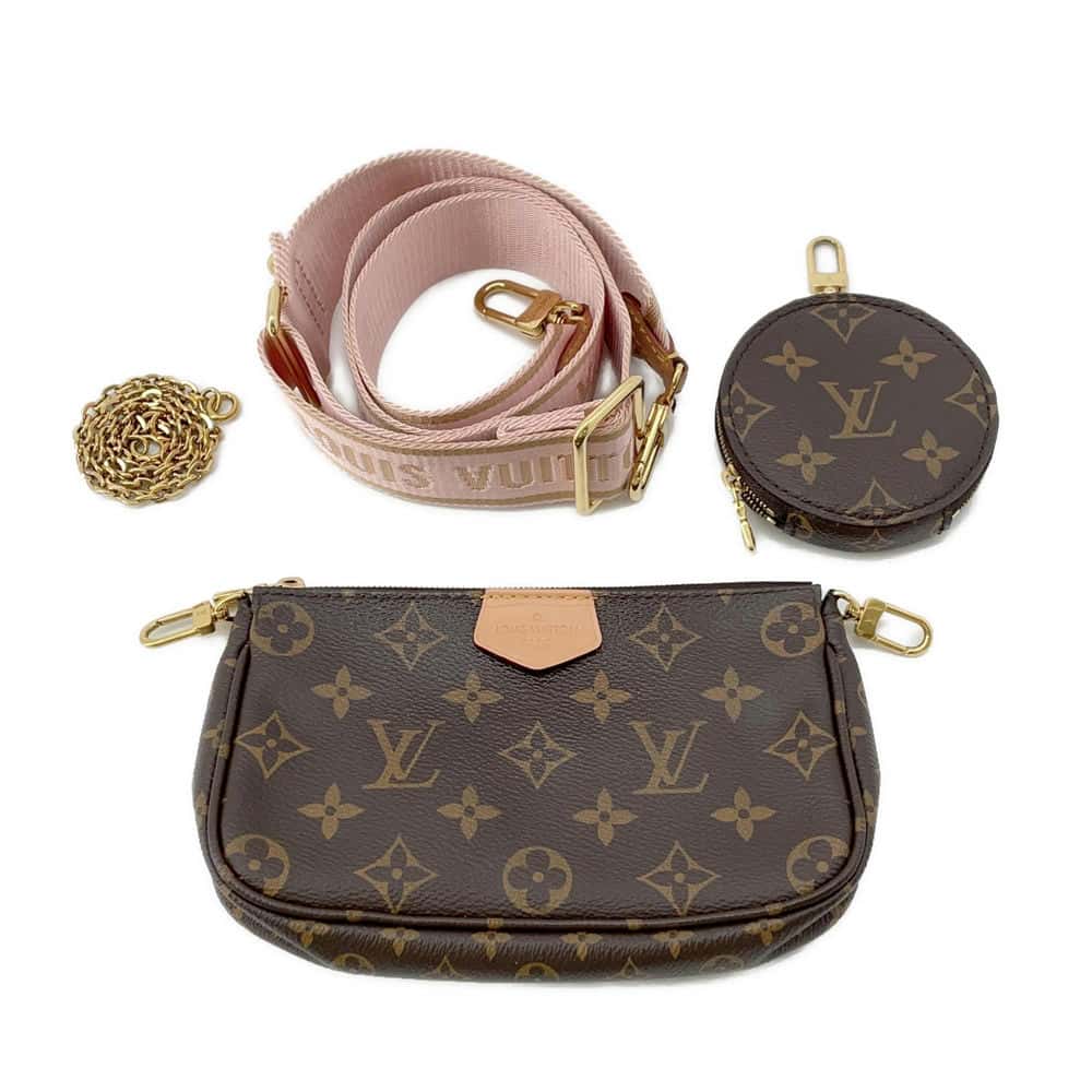 LOUIS VUITTON Multi Pochette Accessoires Rose claire M44840 Monogram