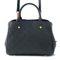 LOUIS VUITTON Montaigne Noir M41053 Monogram Empreinte Leather Size BB