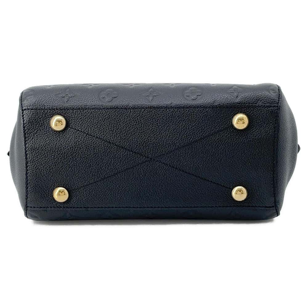 LOUIS VUITTON Montaigne Noir M41053 Monogram Empreinte Leather Size BB