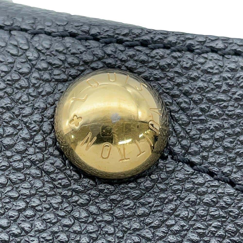 LOUIS VUITTON Montaigne Noir M41053 Monogram Empreinte Leather Size BB