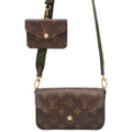 LOUIS VUITTON Multiie Pochette Green M80091 Monogram