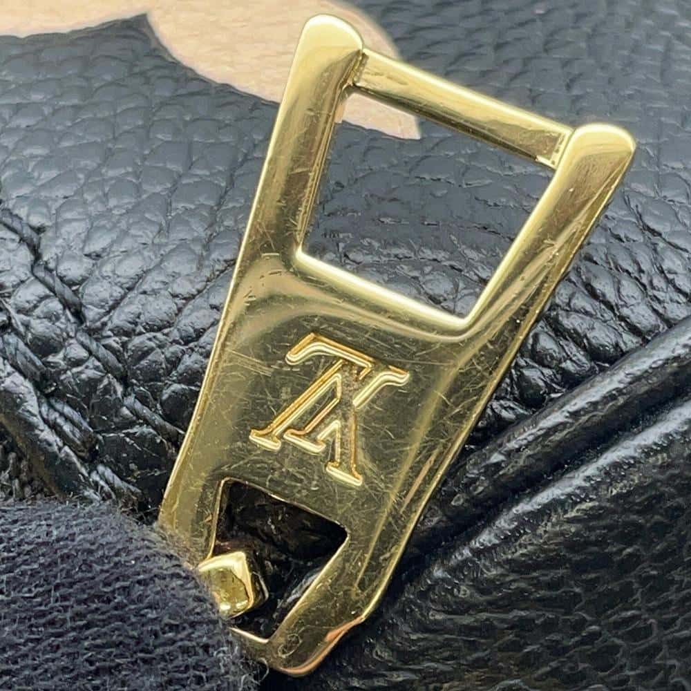 LOUIS VUITTON Papillon Noir/ Beige M45980 Monogram Empreinte Leather Size BB