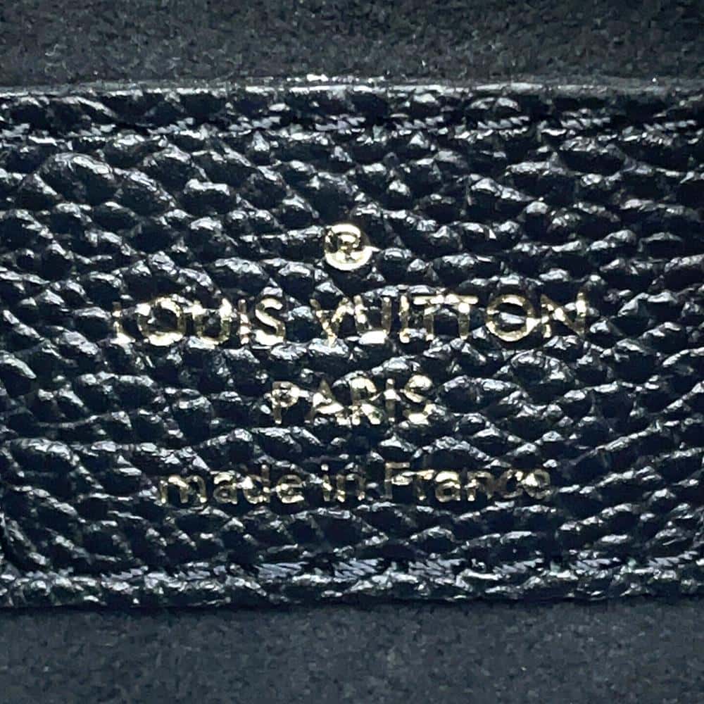 LOUIS VUITTON Papillon Noir/ Beige M45980 Monogram Empreinte Leather Size BB