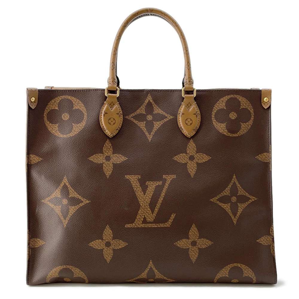 LOUIS VUITTON Onthego Red M44576 Monogram Monogram Reverse Canvas Monogram Giant Size GM