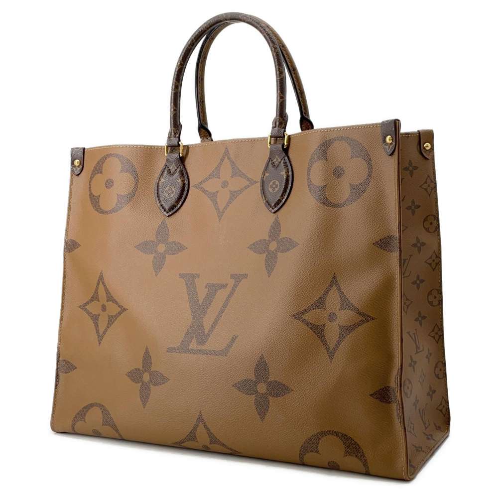 LOUIS VUITTON Onthego Red M44576 Monogram Monogram Reverse Canvas Monogram Giant Size GM