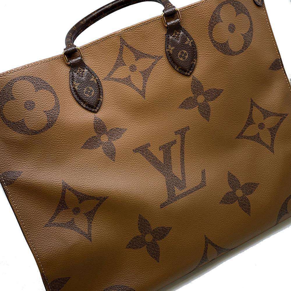 LOUIS VUITTON Onthego Red M44576 Monogram Monogram Reverse Canvas Monogram Giant Size GM