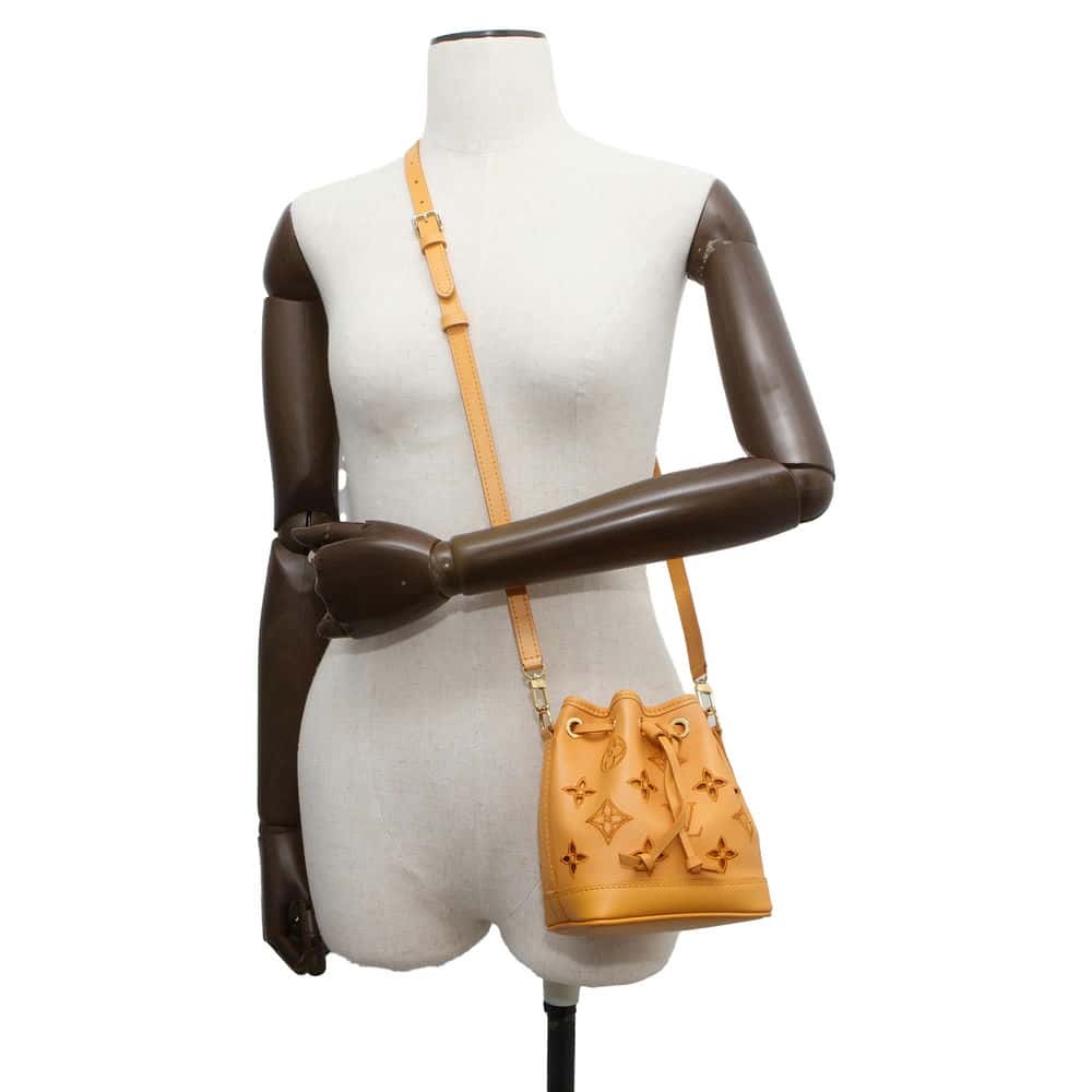LOUIS VUITTON Nano Noe Saffron M82469 Monogram・LV Broderie