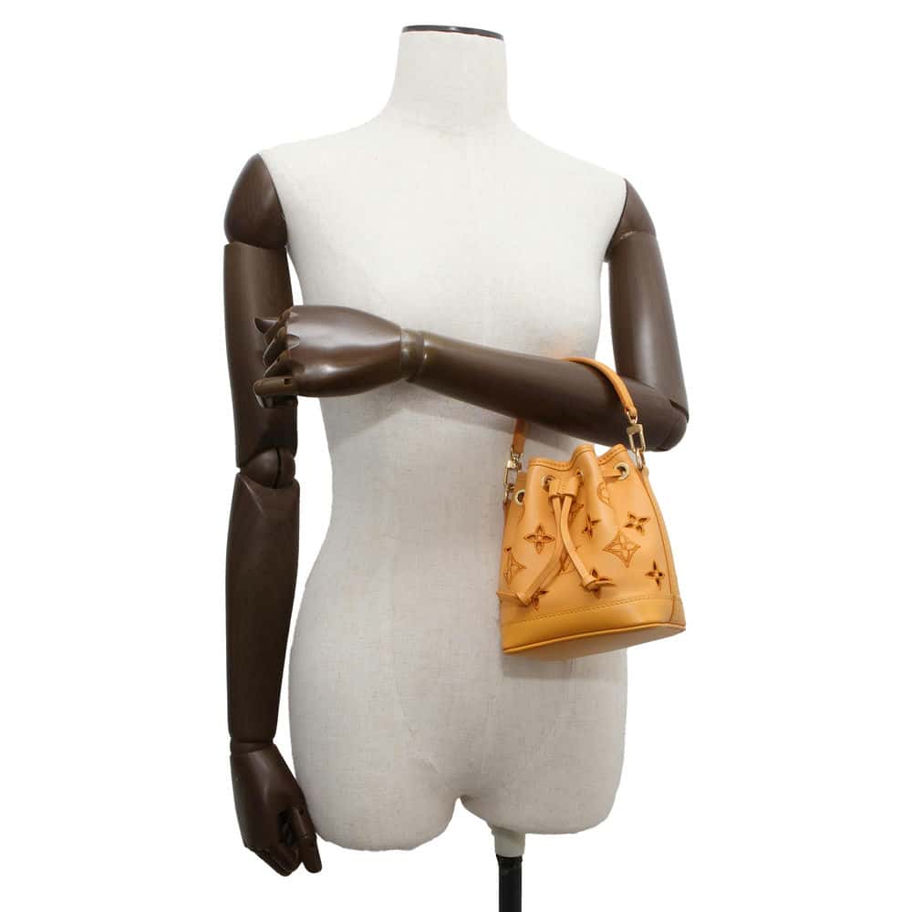 LOUIS VUITTON Nano Noe Saffron M82469 Monogram・LV Broderie