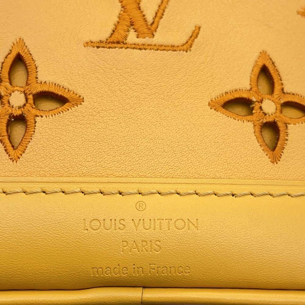 LOUIS VUITTON Nano Noe Saffron M82469 Monogram・LV Broderie