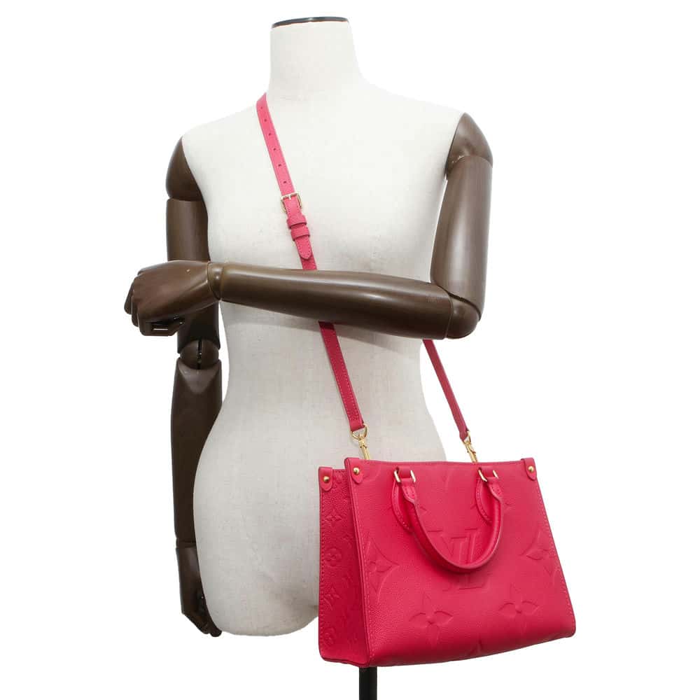 LOUIS VUITTON Onthego Freesia  M45660 Monogram Empreinte Leather Size PM