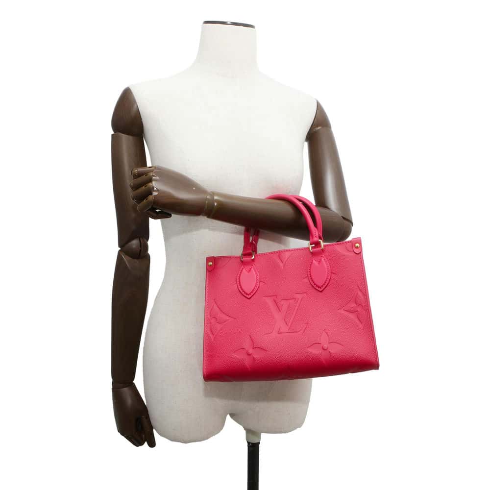 LOUIS VUITTON Onthego Freesia  M45660 Monogram Empreinte Leather Size PM