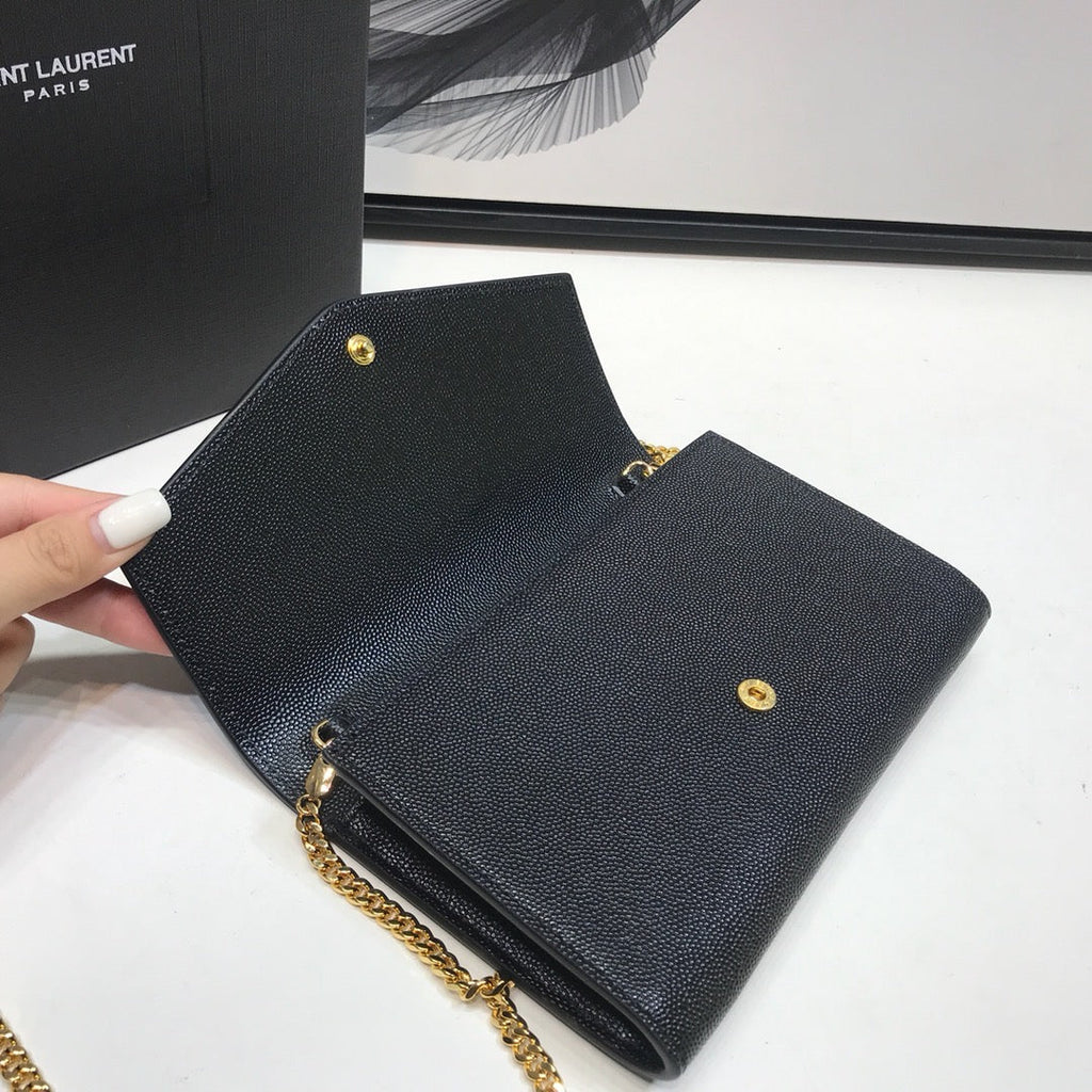 GLAMI Uptown Chain Wallet Black For Women 7.4in/19cm YSL 6077881GF0J1000
