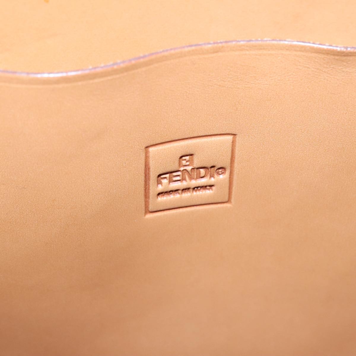 FENDI Zucca Canvas Tote Bag White 98220