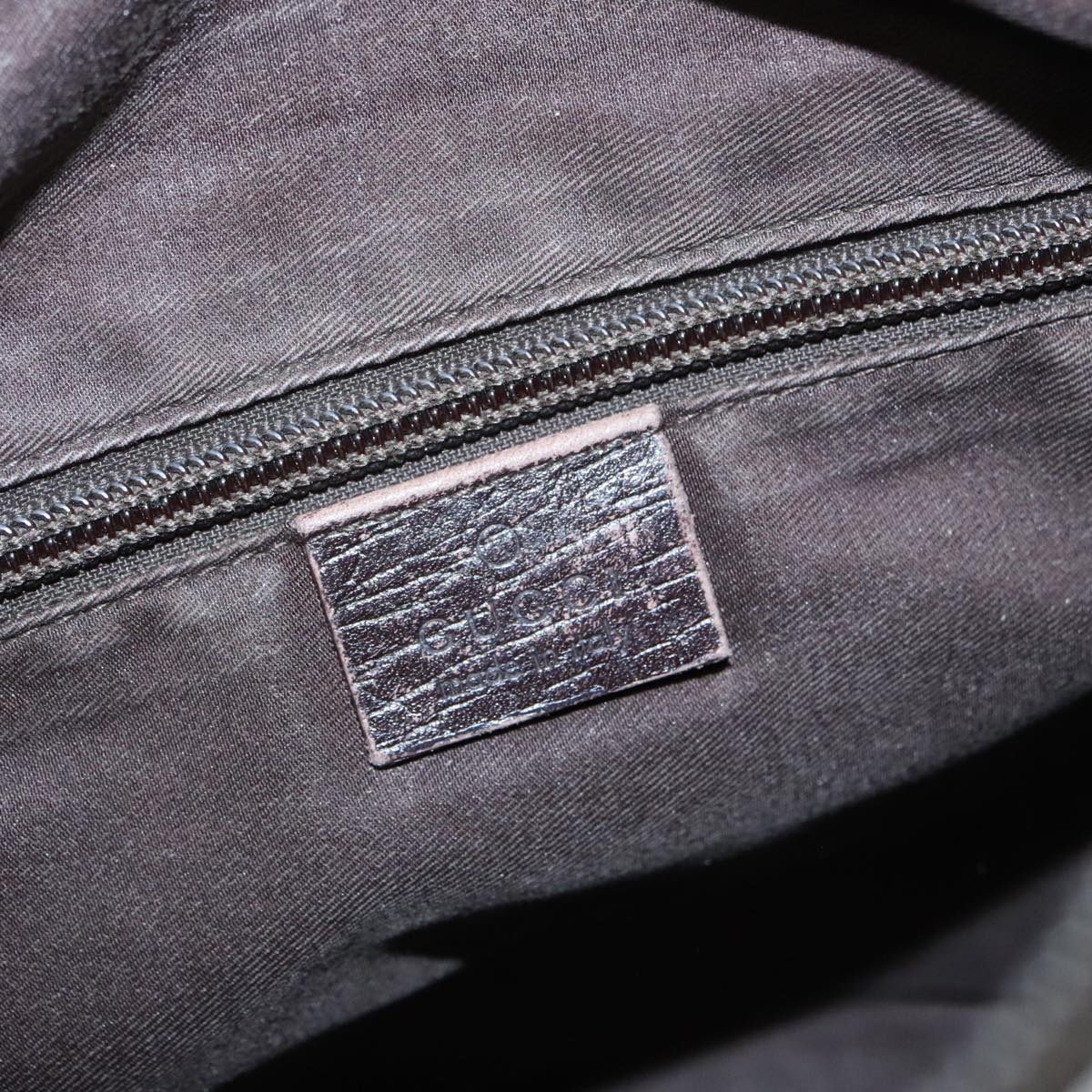 GUCCI GG Supreme Shoulder Bag PVC Beige Silver 141626 98221