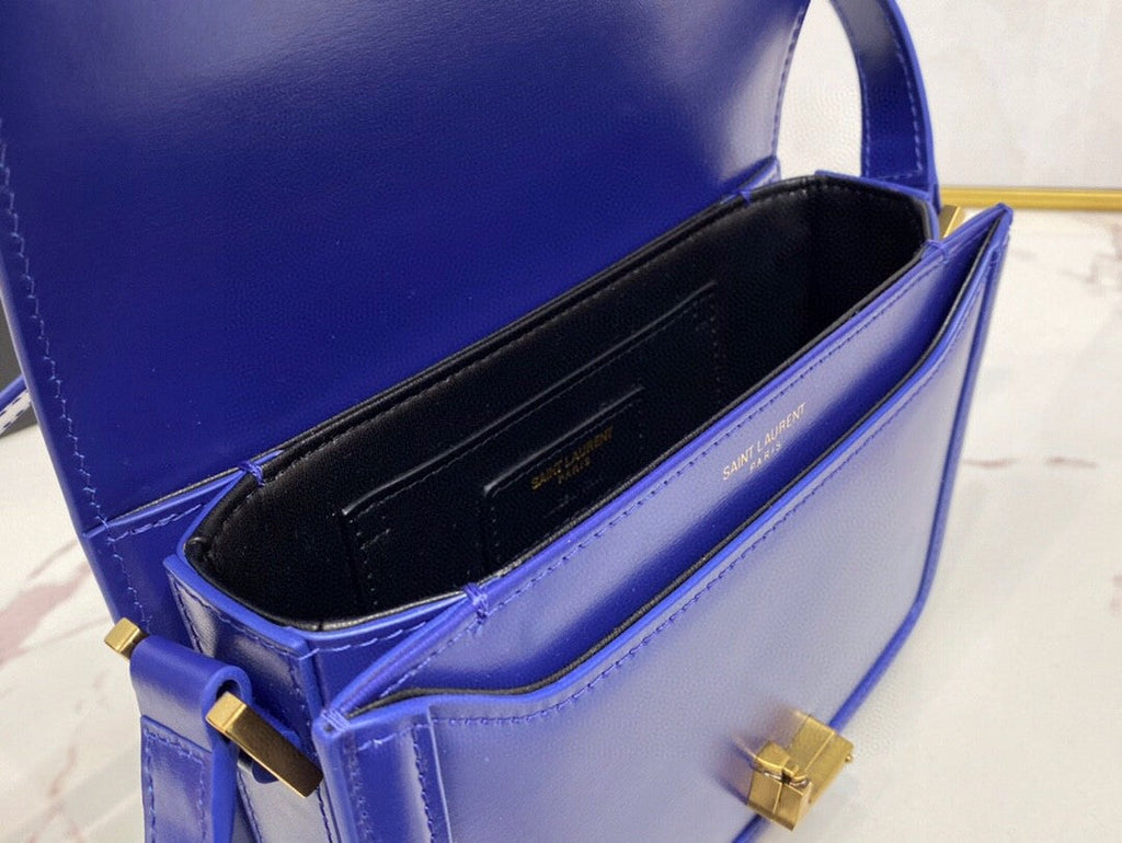 GLAMI Solferino MeGLAMIum Satchel In Box Navy Blue For Women 9in/23cm YSLÃ‚Â 6343050SX0W4147