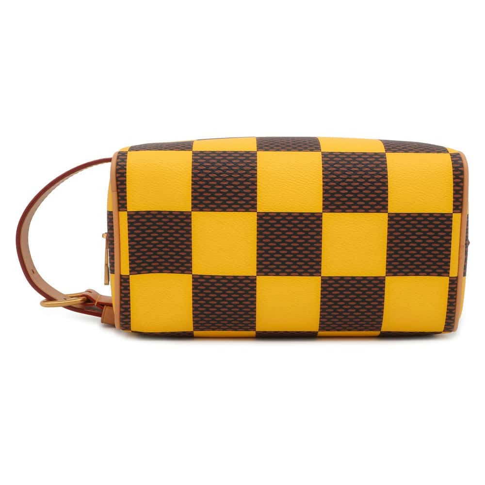 LOUIS VUITTON Rocker Dopp Kit Yellow N40567 Damier Pop Canvas Size 23 x 13 x 12 cm
