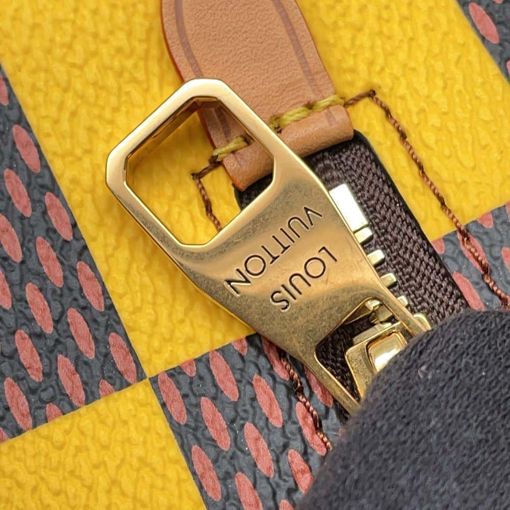 LOUIS VUITTON Rocker Dopp Kit Yellow N40567 Damier Pop Canvas Size 23 x 13 x 12 cm
