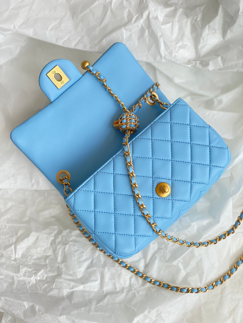 CHLMini Flap Bag Blue For Women, Women’s Bags 7.9in/20cm