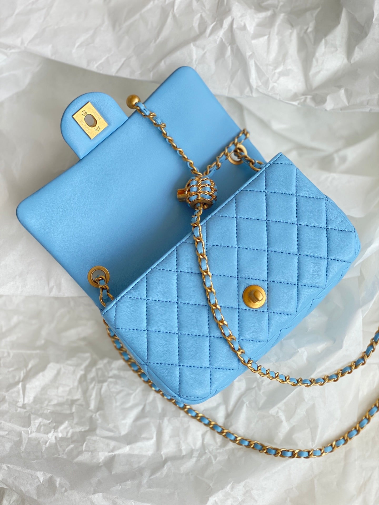 CHLMini Flap Bag Blue For Women, Women’s Bags 7.9in/20cm