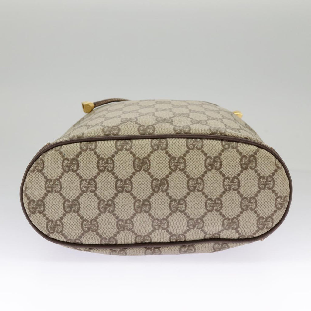 GUCCI GG Supreme Web Sherry Line Shoulder Bag PVC Beige 164 02 034 98308