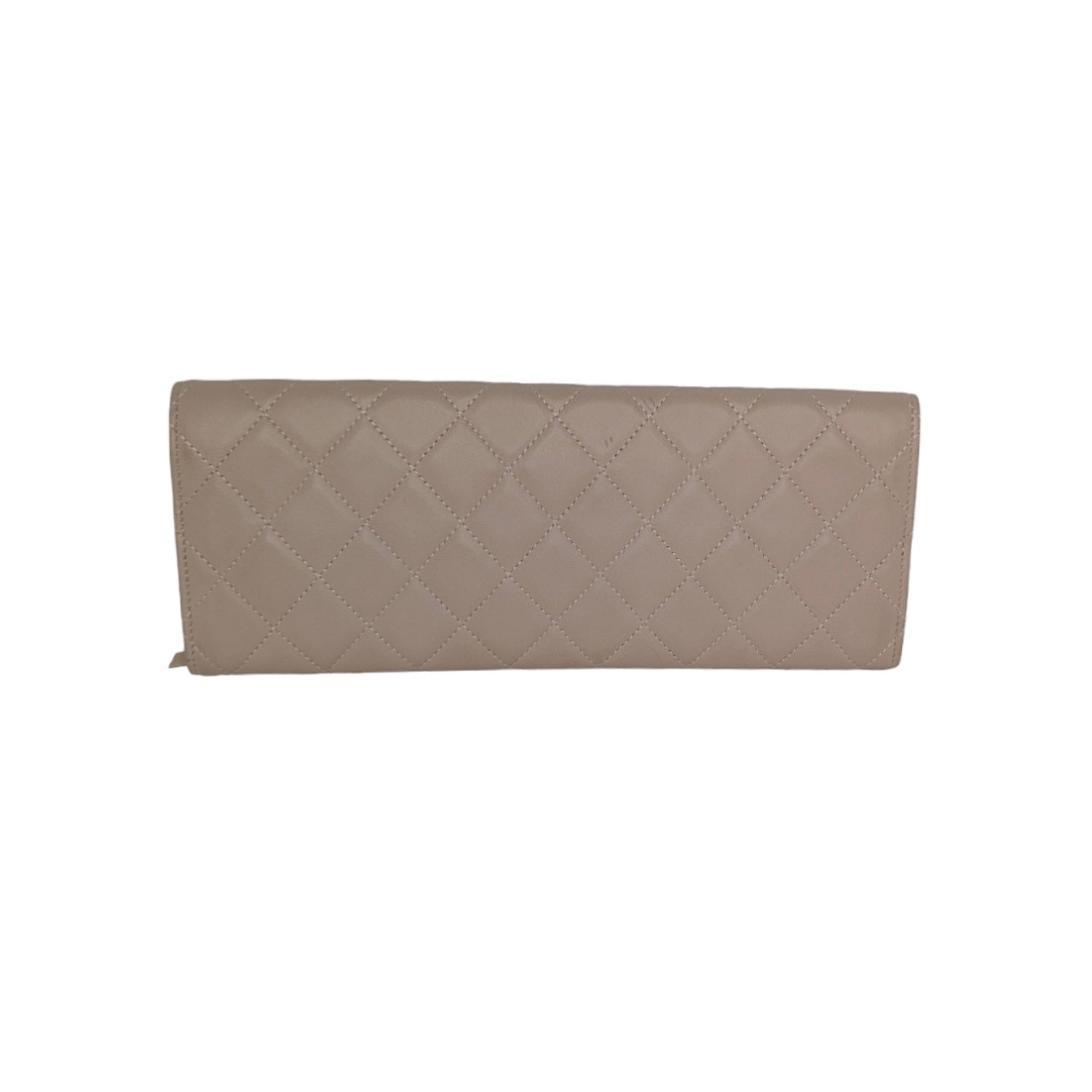 Chanel 2.55 Beige Lambskin Jewelry Case Clutch
