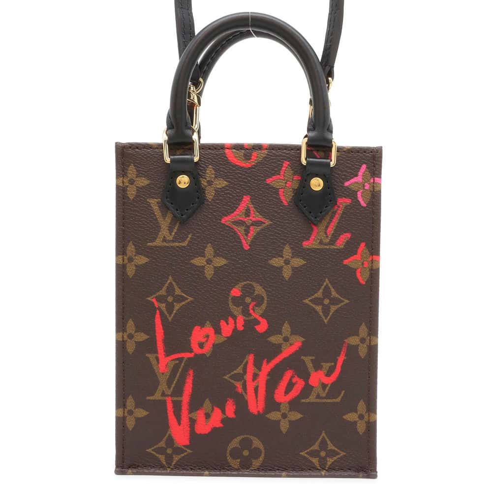 LOUIS VUITTON Petite Sac Plat China exclusive Brown M80839 Monogram Fall in Love