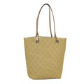 GUCCI GG Canvas Tote Bag Gold Tone Gold 002 1099 98426