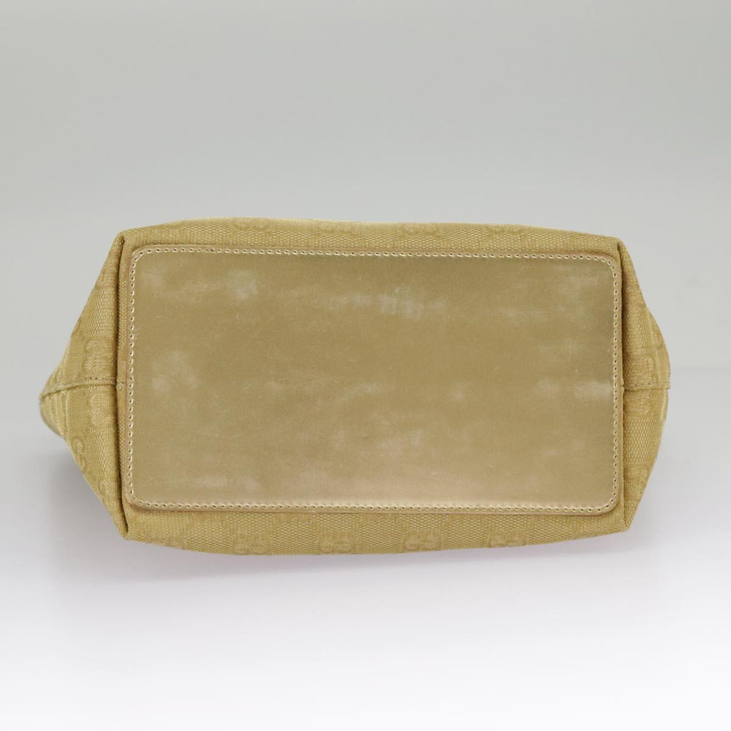 GUCCI GG Canvas Tote Bag Gold Tone Gold 002 1099 98426