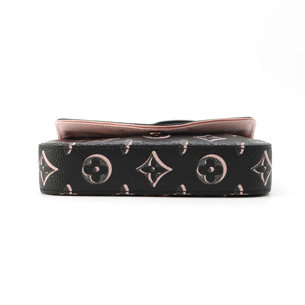 LOUIS VUITTON Multiie Pochette Noir/Pink M81471 Monogram