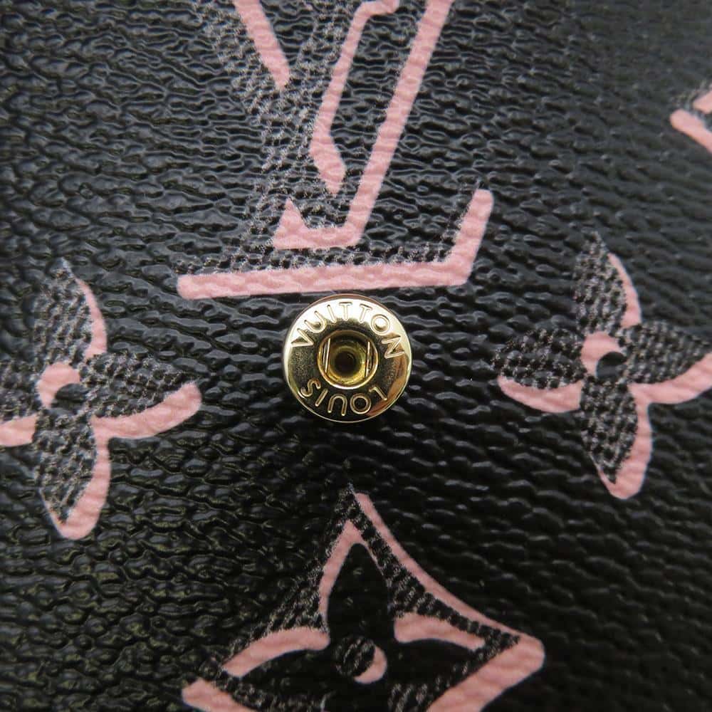LOUIS VUITTON Multiie Pochette Noir/Pink M81471 Monogram