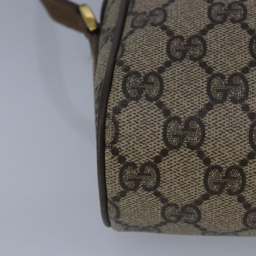 GUCCI GG Supreme Web Sherry Line Shoulder Bag PVC Beige Red 56 02 087 98466