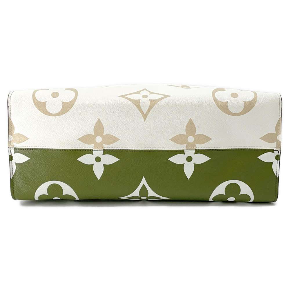 LOUIS VUITTON Onthego Creme/Khaki/Beige M44571 Monogram / Giant Size GM