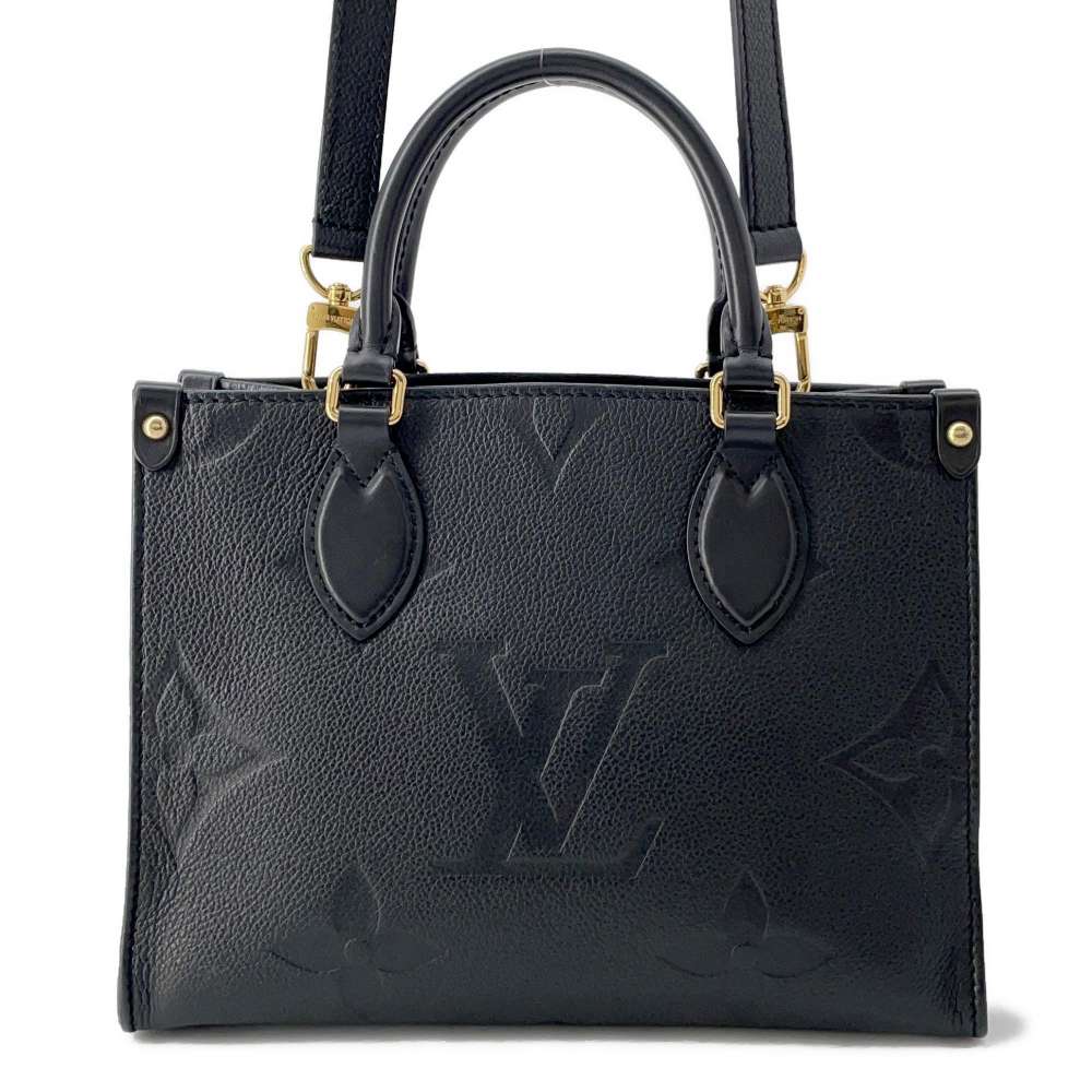 LOUIS VUITTON Onthego Noir M45653 Monogram Empreinte Leather Size PM