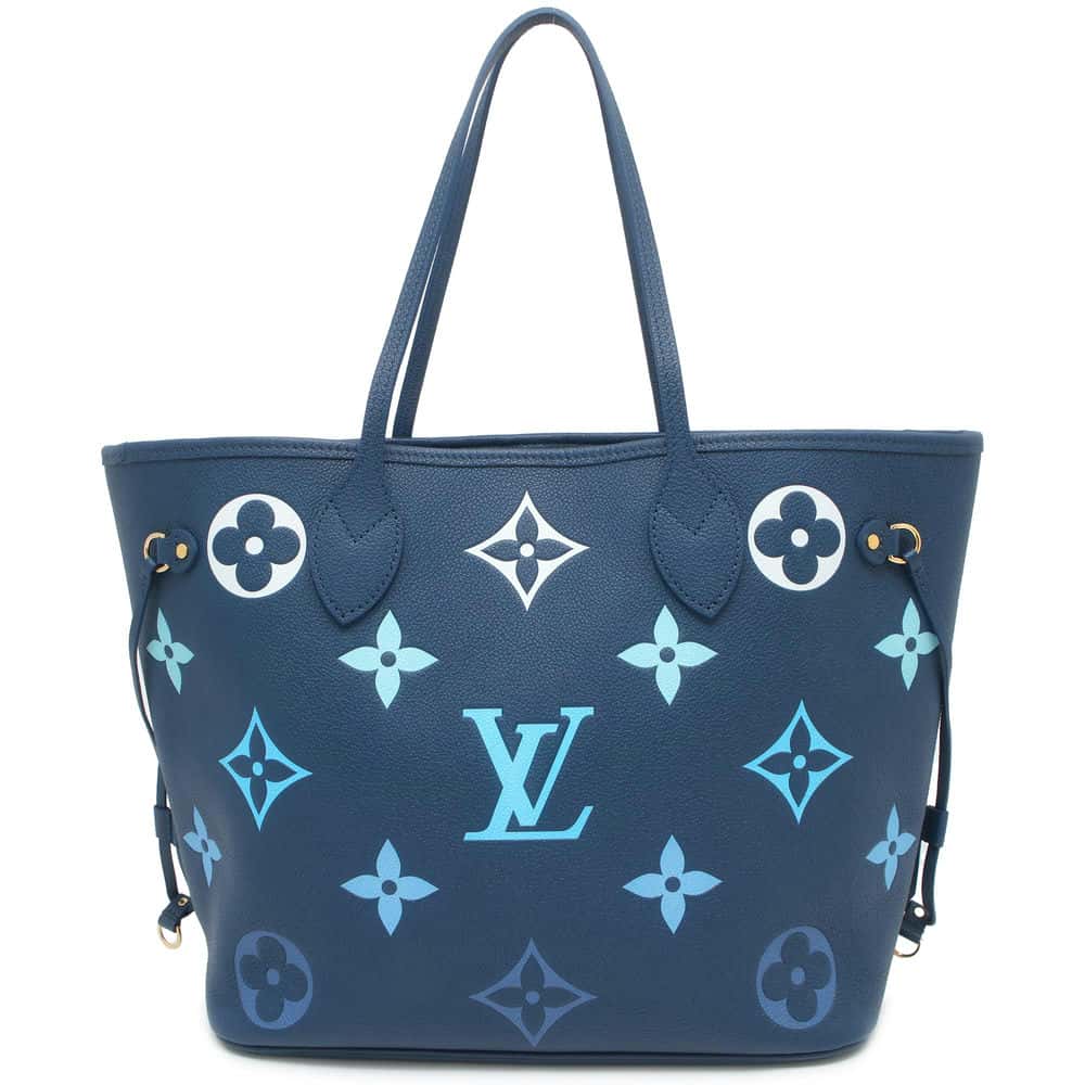 LOUIS VUITTON Neverfull GradationBlue M46514 Monogram Empreinte Leather Size MM