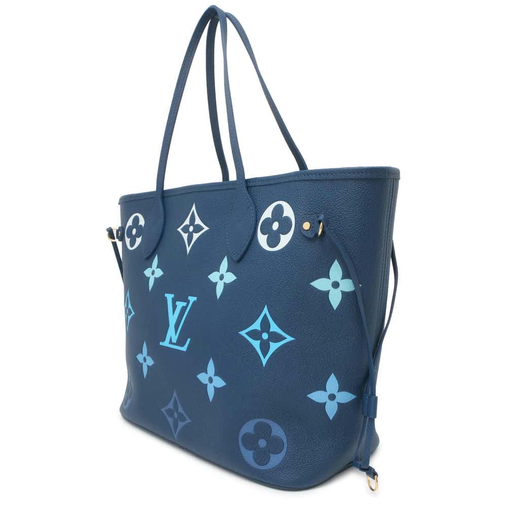 LOUIS VUITTON Neverfull GradationBlue M46514 Monogram Empreinte Leather Size MM
