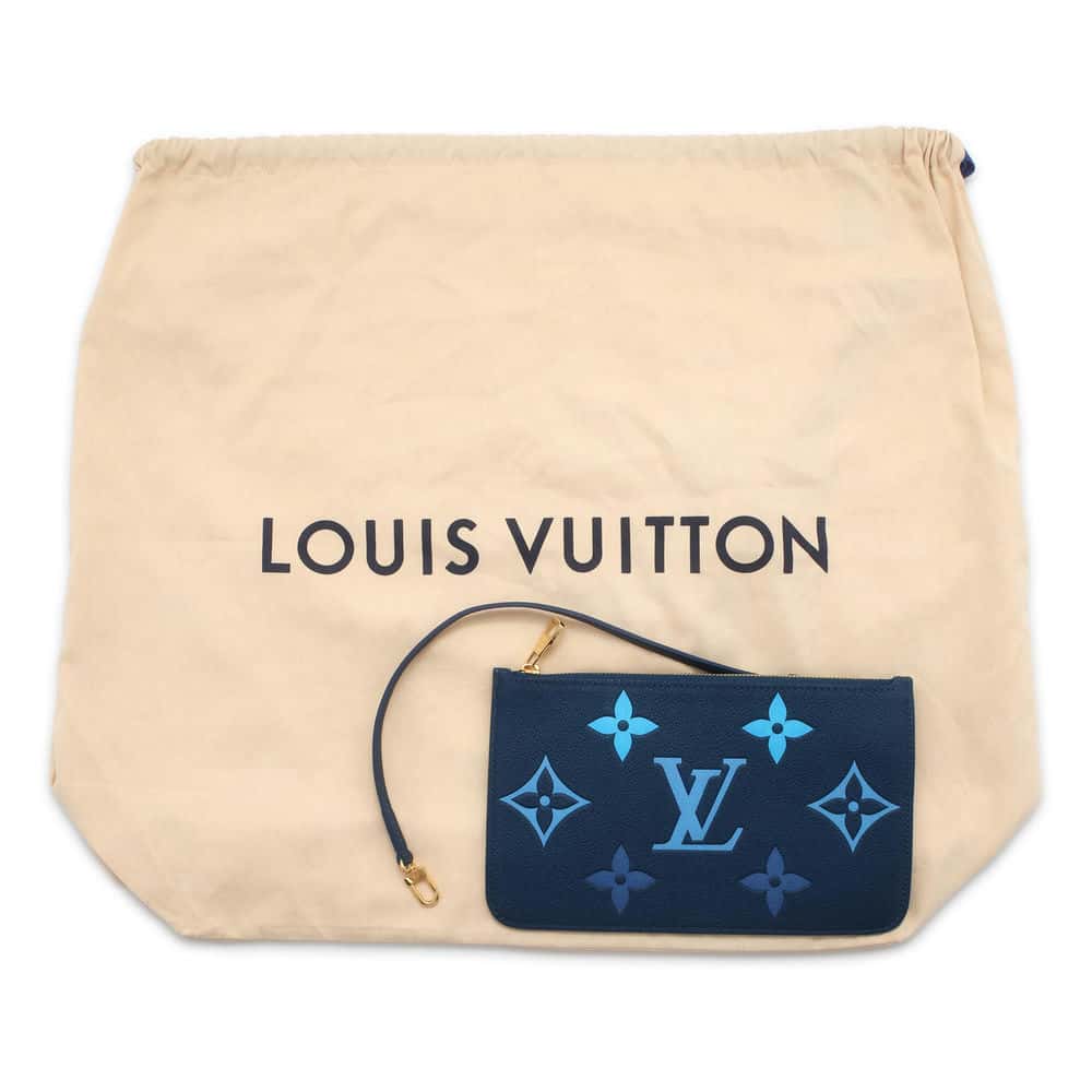 LOUIS VUITTON Neverfull GradationBlue M46514 Monogram Empreinte Leather Size MM